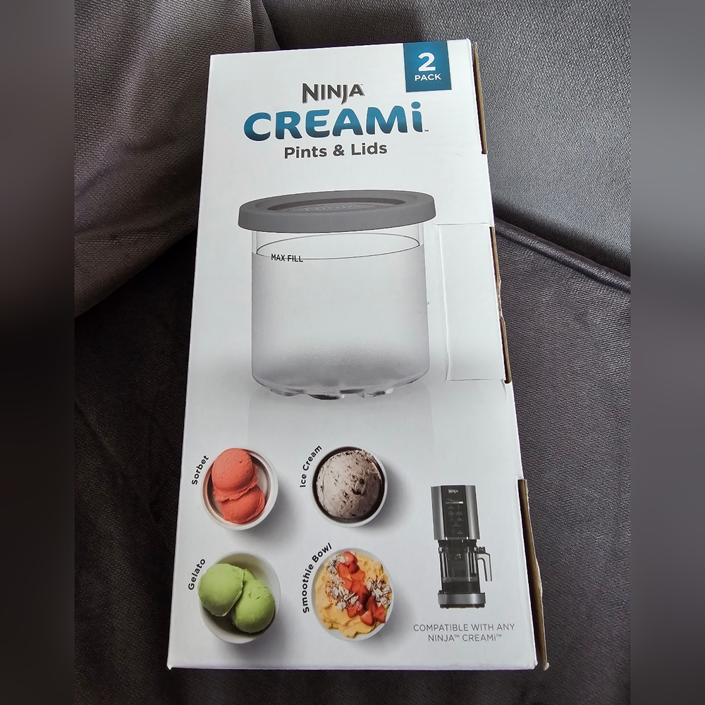 NINJA CREAMi Pints & Lids, 2-Pack